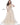 Champagne gold V neck evening dress 00638