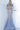 Vintage blue close back evening dress 02326