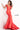 red mermaid off the shoulder dress  02359