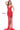 red spaghetti strap beaded dress 02498