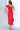 Red scuba one shoulder cocktail dress 02616