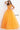 Sleeveless orange tulle ballgown 02740