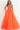 Orange floral bodice prom ballgown 02840