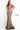 Jovani 02920 Black Gold Fitted V neck Evening Dress