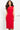 Red crepe contemporary dress 03567