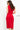 Close back red contemporary dress 03567