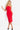 knee length red dress 03568