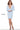 blue v neck dress 04015