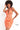 Tangerine halter neck dress 04189