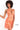 Sheath embellished tangerine dress 04189