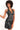 Black halter V short dress 04189