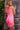 04190 Pink One Shoulder Embellished Homecoming Dress