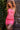 pink one shoulder dress 04190