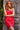 red one shoulder dress 04190