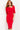 Short sleeve red crepe cocktail dress 04281