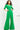 Green flare pants contemporary jumpsuit 04284