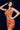 Orange beaded short dress 04381