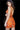 Orange embellished sleeveless dress 04381