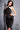 Black white scuba fitted short dress Jovani 04409