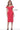 Red off the shoulder cocktail dress 04426
