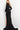 Black evening dress 04501 with train