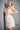 Beige beaded bodice short dress Jovani 04619