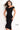 off the shoulder black dress 04763