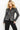 Black double breasted on trend blazer 04825