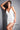 V neck white Jovani short dress 04866