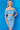 Short sleeve blue cocktail dress 05182