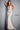 Plunging neck silver nude prom dress 05752