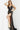 High slit lace evening dress 05850
