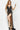 plunging neckline black dress 05850