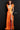 Jovani 06164 Orange Sequin and Feather Fitted Prom Dress