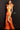 Jovani 06164 Orange Sequin and Feather Fitted Prom Dress