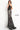 Jovani 06437 black silver long fitted dress