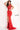 Red illusion bodice prom dress Jovani 06446