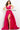 Fuchsia plunging neckline gown Jovani 06540