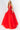Red sleeveless halter neck ballgown 06598
