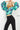 Multi print long sleeve ready to wear Jovani top 06844