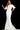 Off white scuba fitted Jovani evening dress 06901