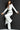 Jovani 06917 White Black Long Sleeve Plunging Neck Jumpsuit