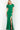emerald high slit dress 07011