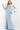 Light Blue Low V Neck Fitted Evening Dress