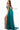 Flowy chiffon skirt green prom dress 07249
