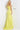 Yellow sweeping train prom dress 07301