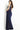 v neck navy dress 07422