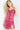 Rasperry sequin spaghetti strap dress 07666