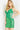 beaded short green dress 07668