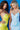 yellow and light blue strapless dress 07787